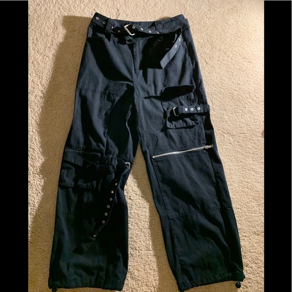 forever 21 black cargo pants